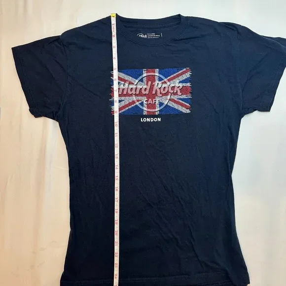 Vintage y2k Hard Rock Cafe London Navy Graphic Tee - XL - Picture 9 of 9